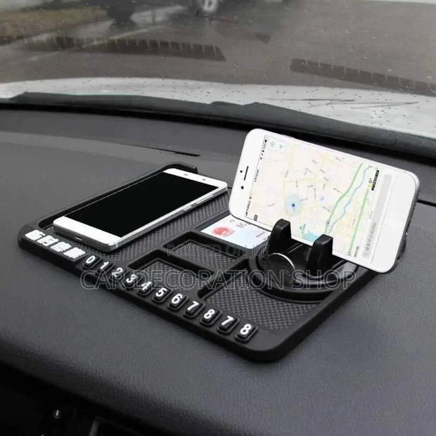 Rubber Antslip Mat With Phone Holder - main view