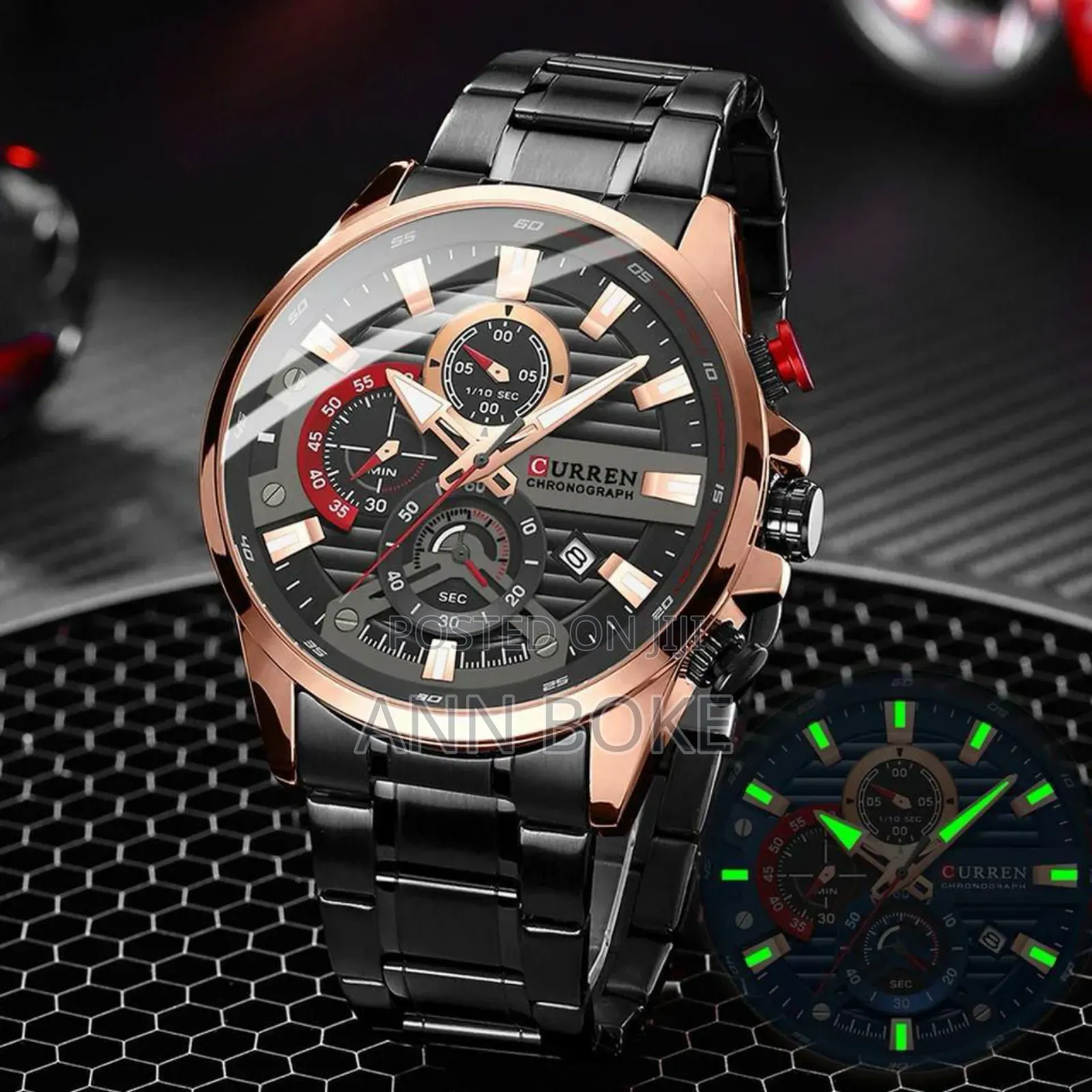 Curren Gents #8415 Water Resistant
Battery Powered