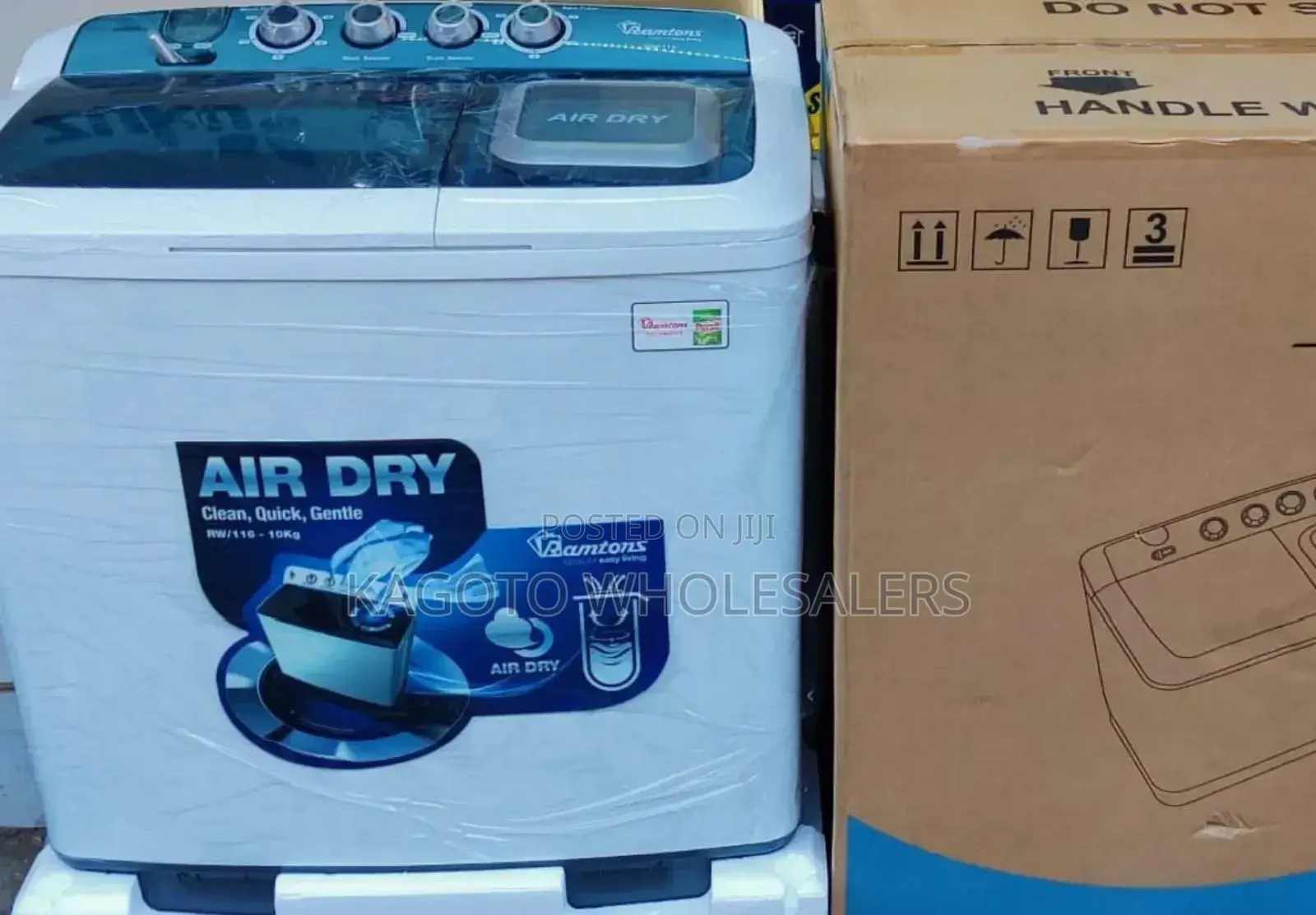 Ramtons 10kgs Top Load Two Tub Washing Machine R10/Mt