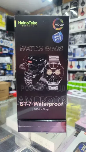 Hainoteko St-7 Smartwatch With Wireless Earbuds