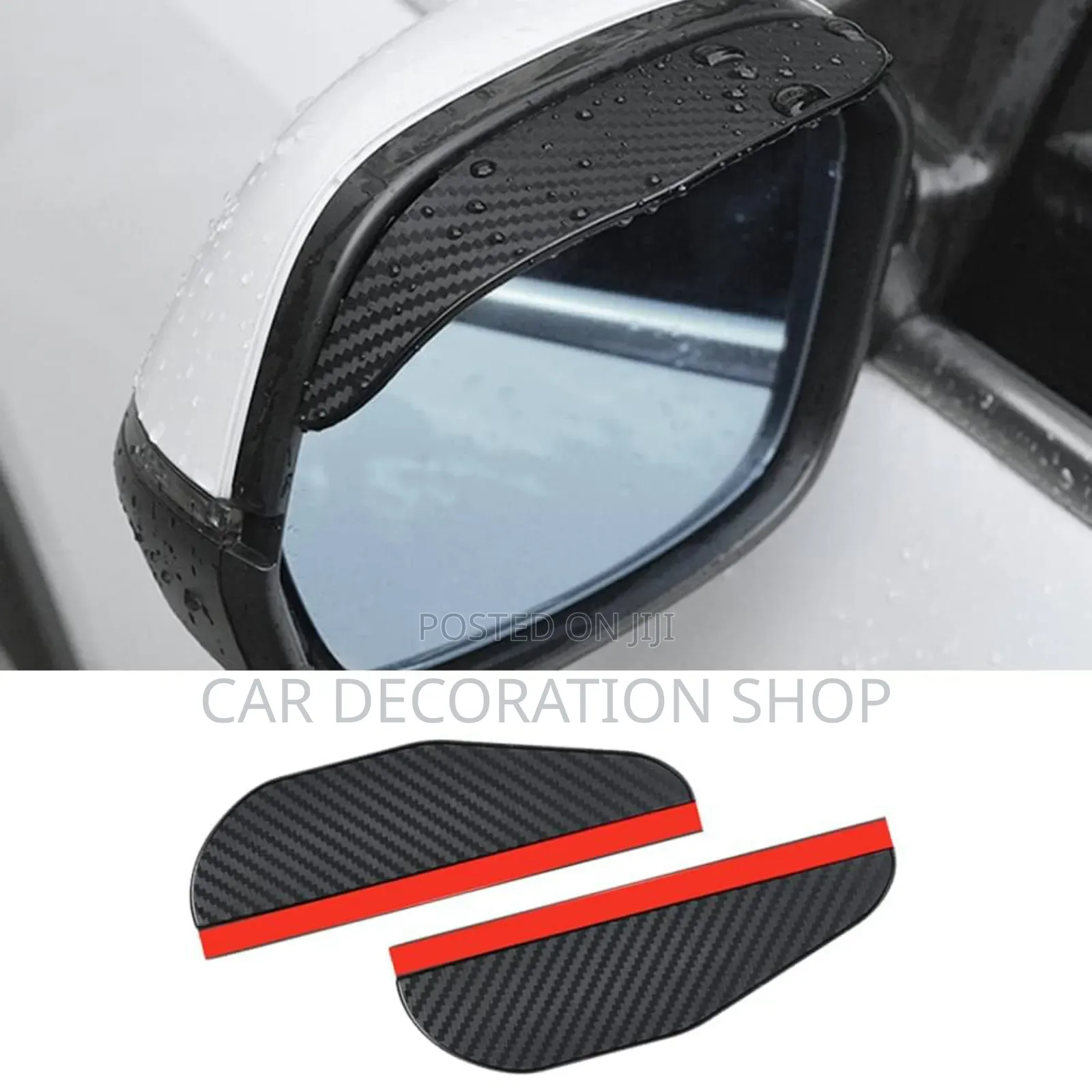 2pcs Rear View Side Mirror Rian Eyebrow Rain Guard