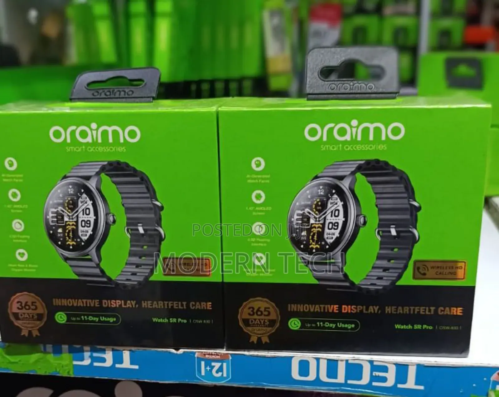 Oraimo Watch 5r Pro Amoled Screen Ip68 Smart Watch