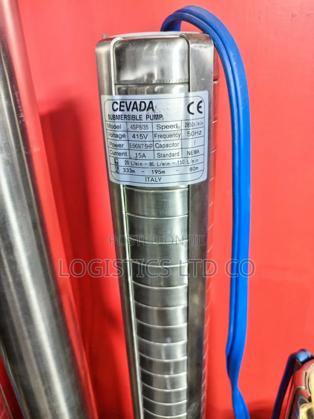 Cevada Italy 333m Head 415v 3 Phase 7.5hp Submersible Pump