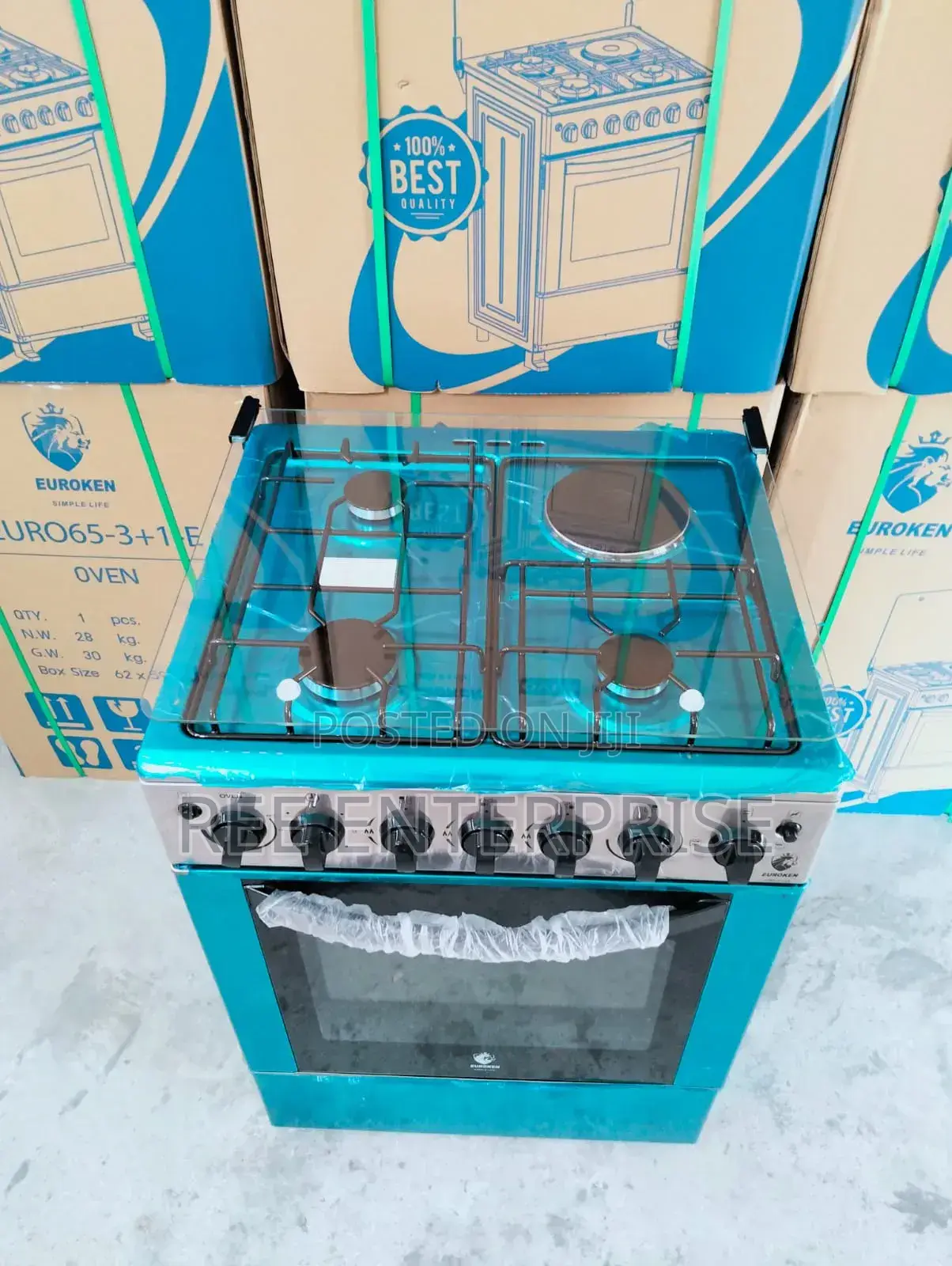 Brand New 60*65 Euroken 3+1 Standing Cooker