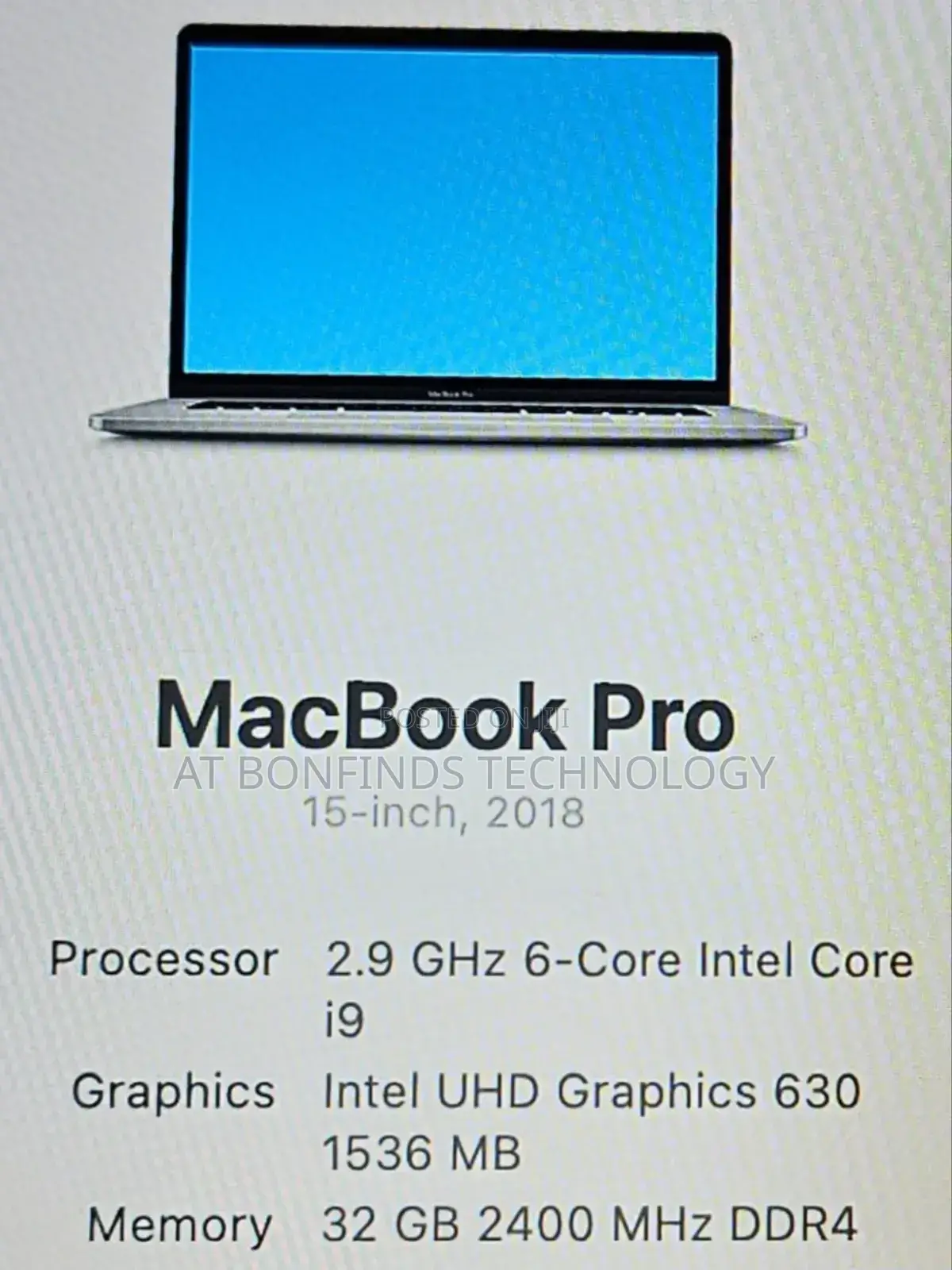 Laptop Apple MacBook Pro 2018 32GB Intel Core i9 SSD 1T