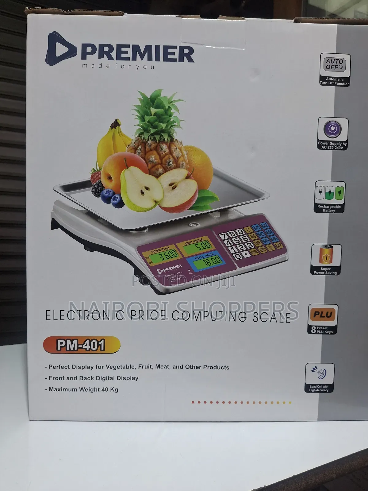 Premier Digital Weighing Scale 40kgs