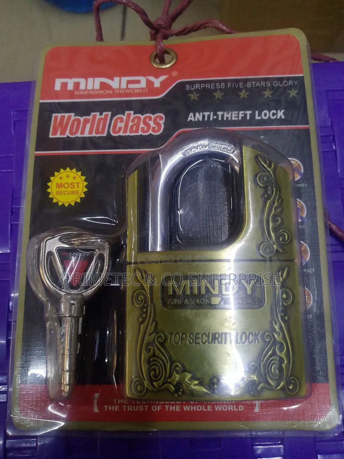 Mindy Padlock Anti Theft