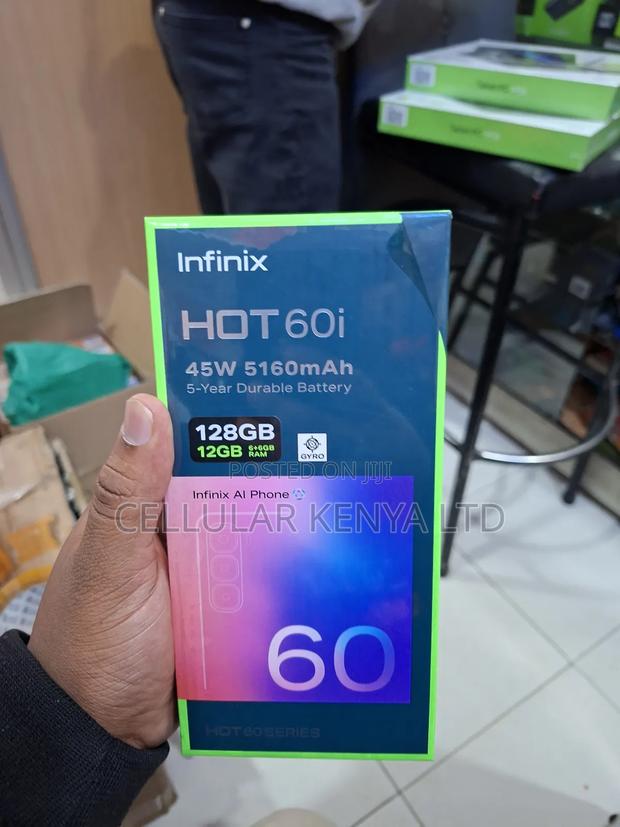 New Infinix Hot 60i 128 GB Black - main view