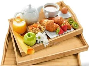 Multifunctional Big Sized 3in1 Bamboo Serving Trays