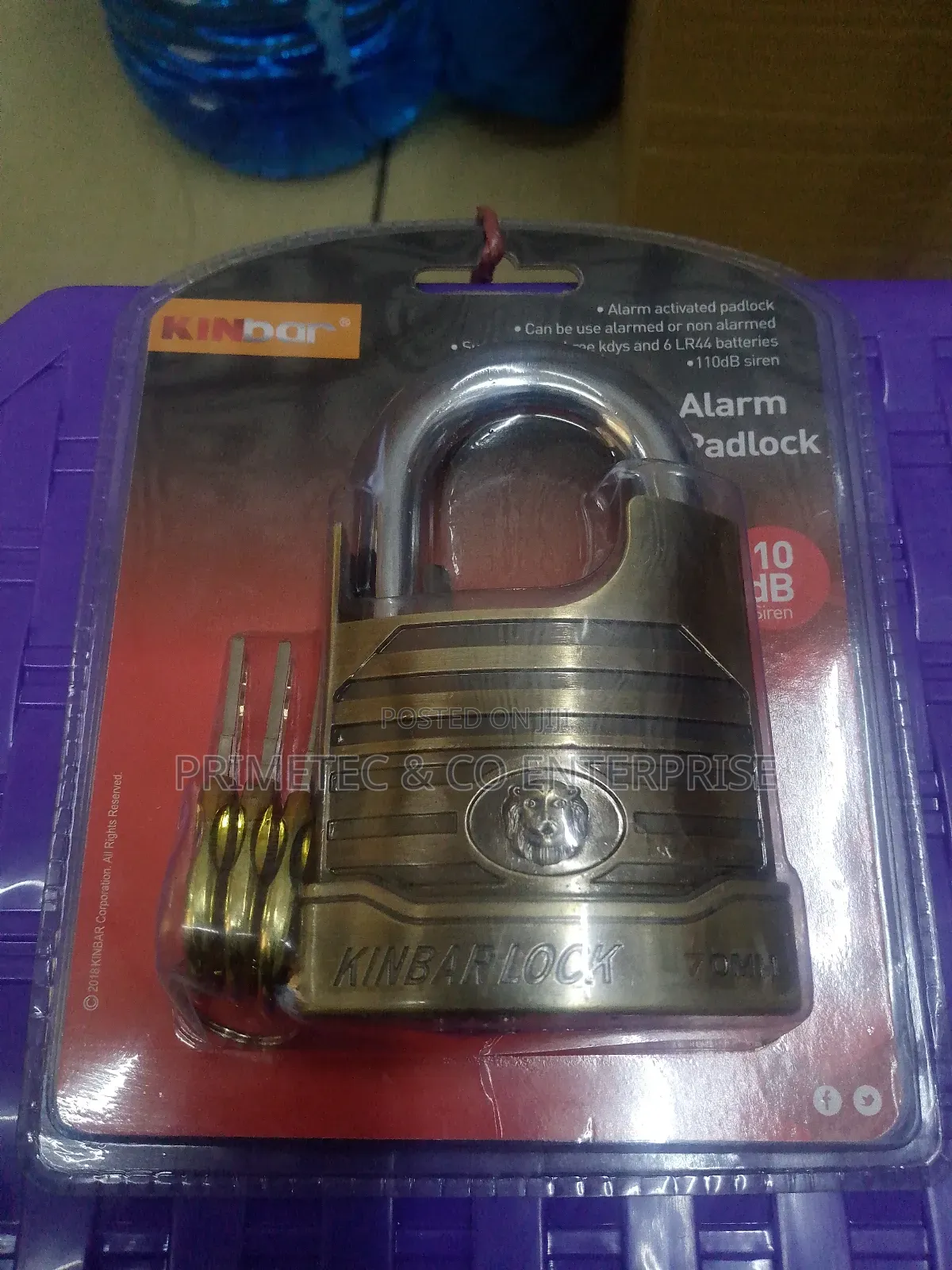 Kinbar Alarm Padlock