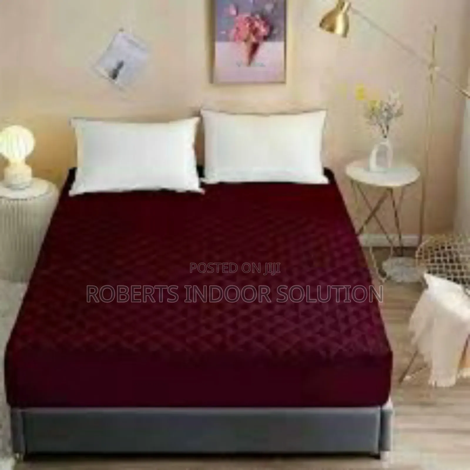Maroon Mattress Protector 4by6, 5by6 and 6by6