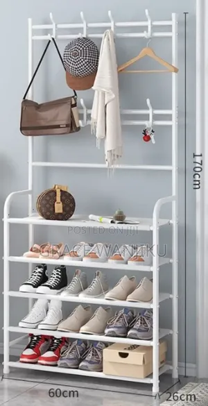 High Strong Metallic 5 Layer Multipurpose Shoe Rack,