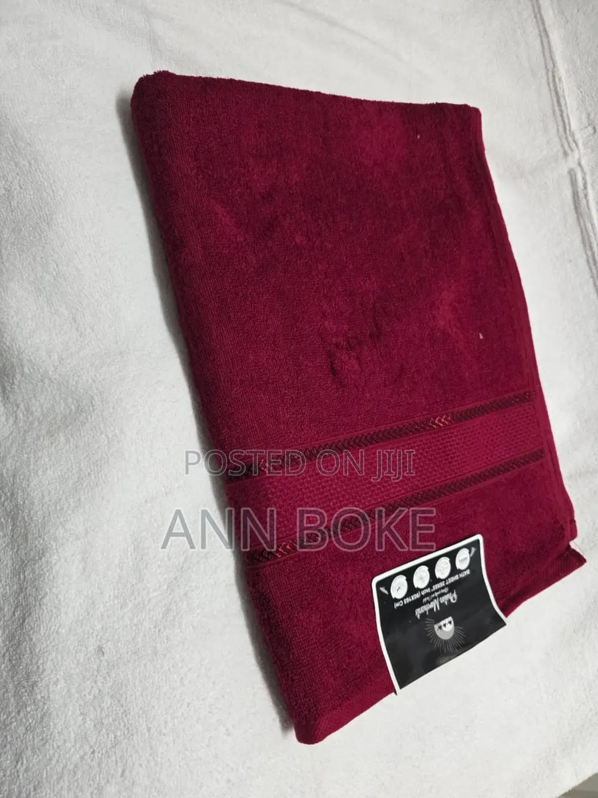  *Cotton Towel*
 Large 90by165
 Available