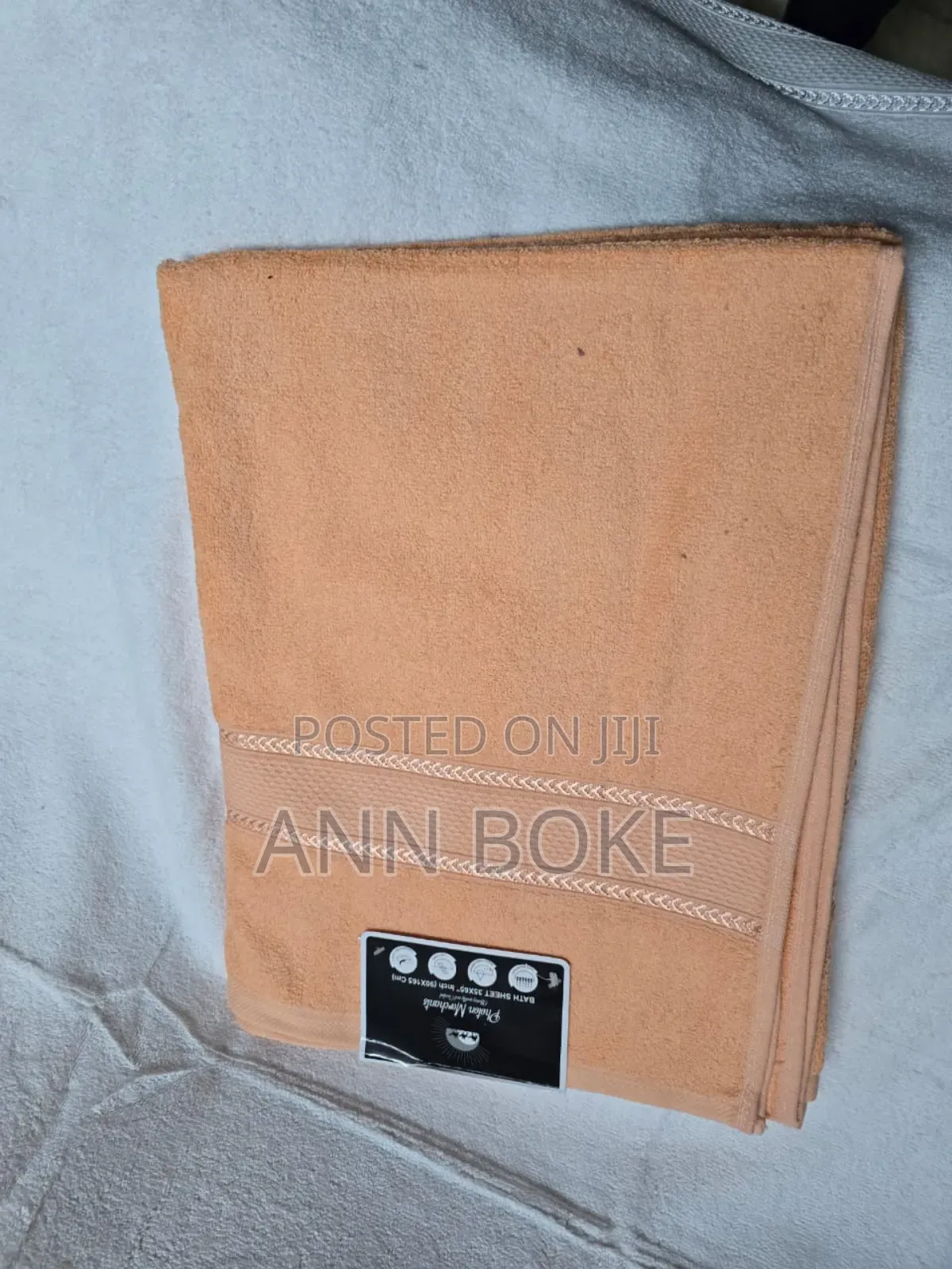  *Cotton Towel*
 Large 90by165
 Available