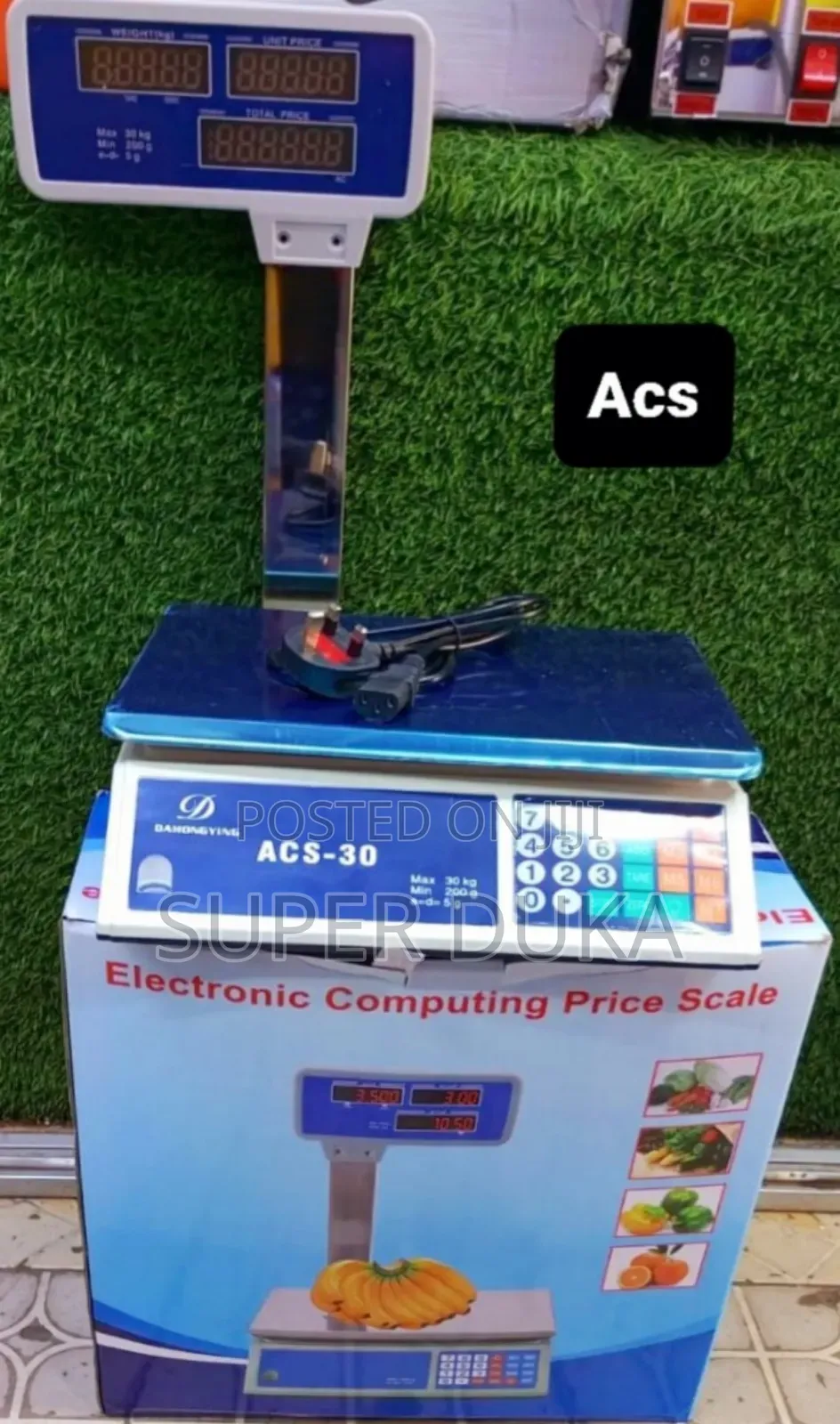 Acs-30 Electronic Computing Price Scale.