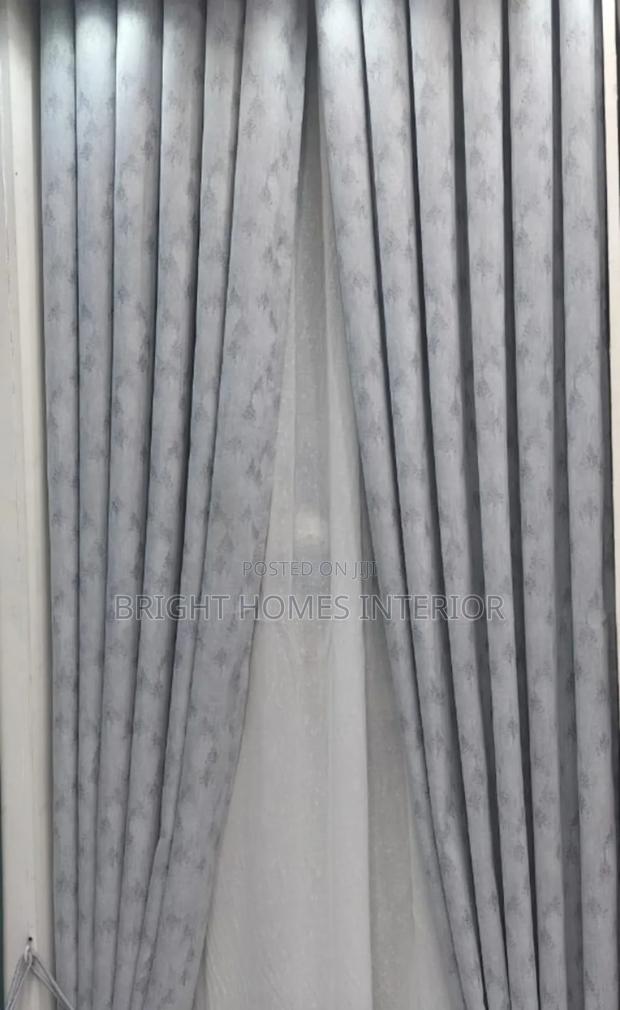 Double Sided Very Quality Grey Curtain Available