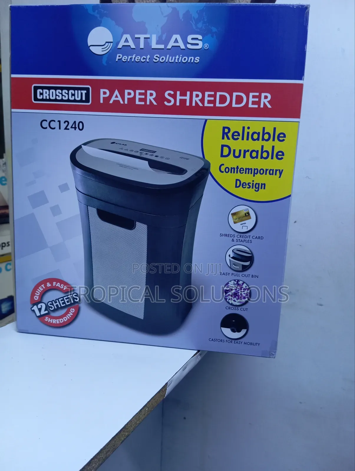 Paper Shredder Cc1240 Atlas Cross Cut