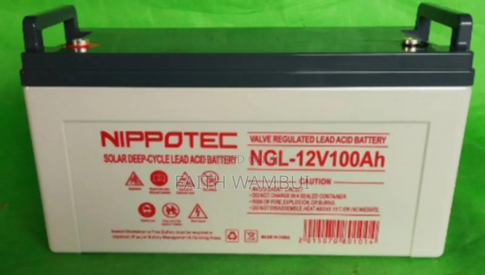 100ah Nippotec Solar Battery/Solar Battery