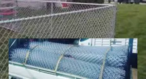 6ft Galvanized 50x50 Chain Link Gauge 8