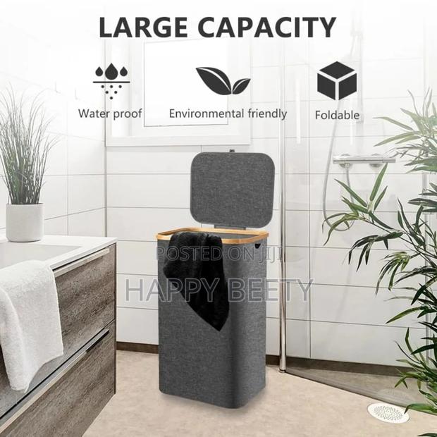 *Foldable Laundry Basket With Lid* - thumbnail 2