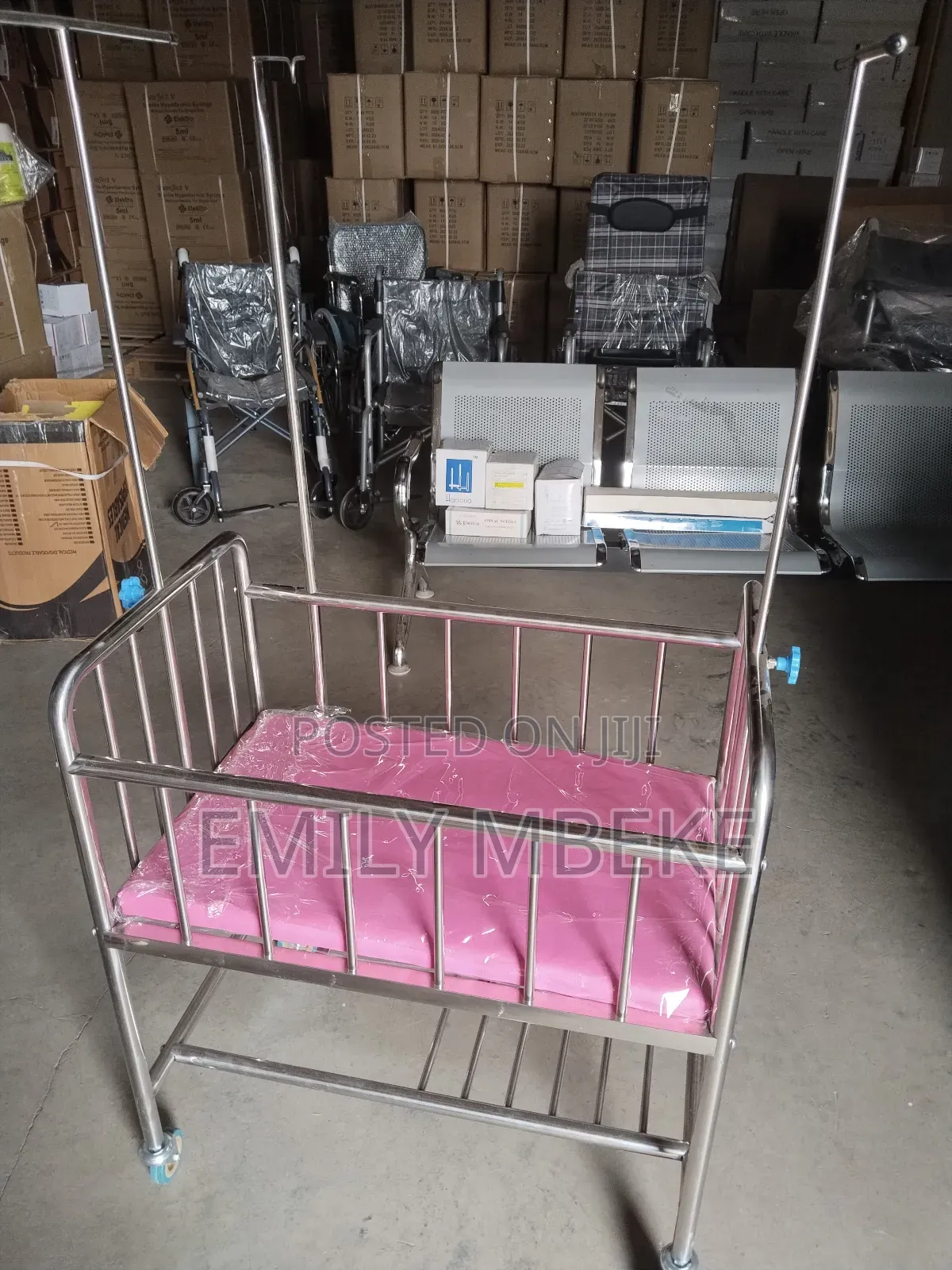 Stainless Baby Cot