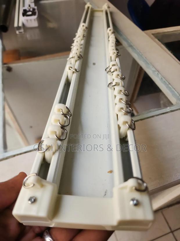 Alminimum Curtain Rails With Runners and Accessories