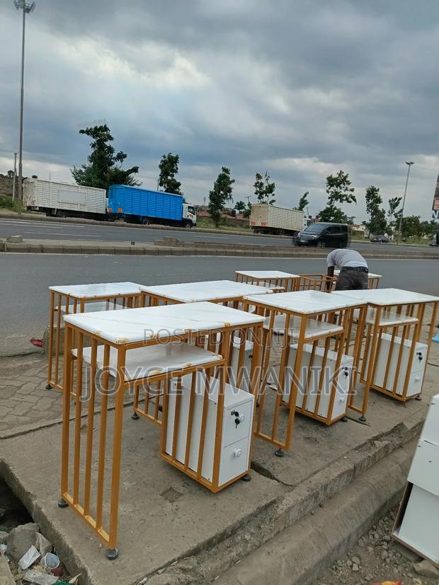Manicure Tables, Marble Tops and Drawers  - main view