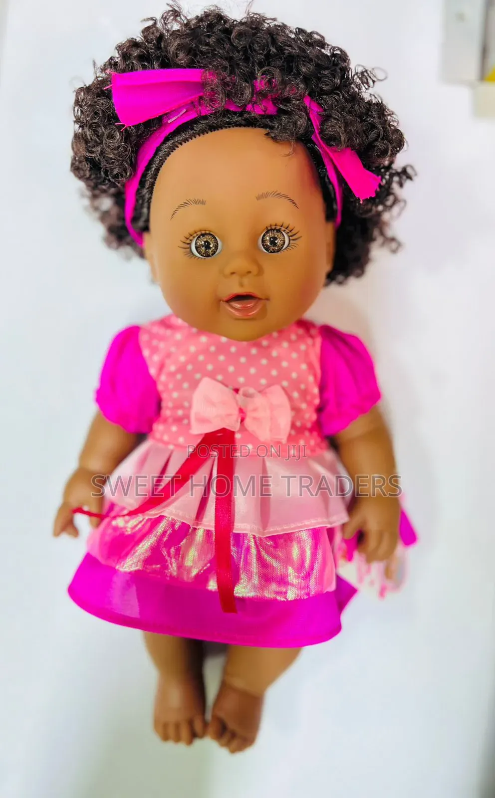African Doll With Pink Dress