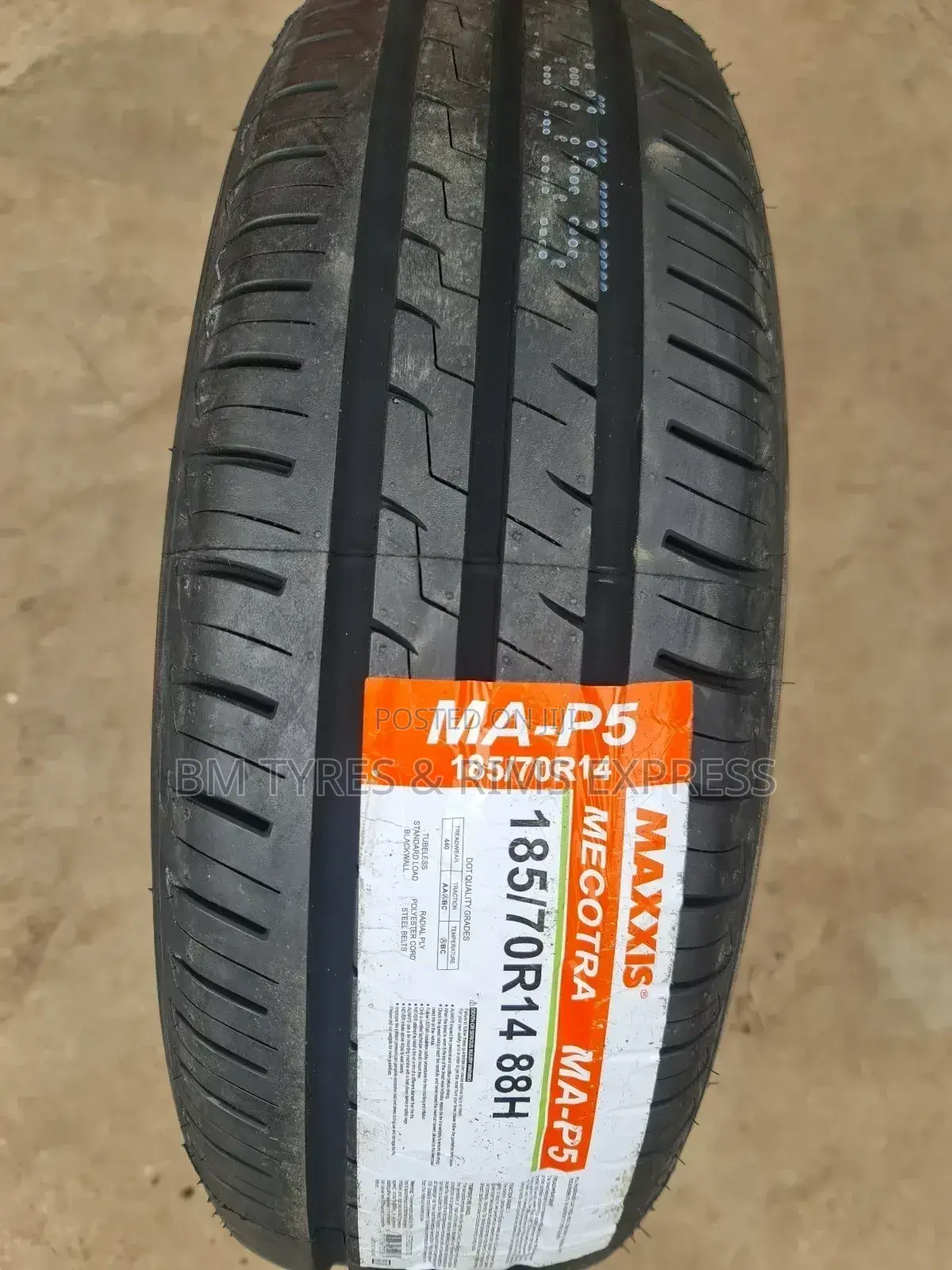 185 /70 R14 Maxxis (Thailand) New Technology.