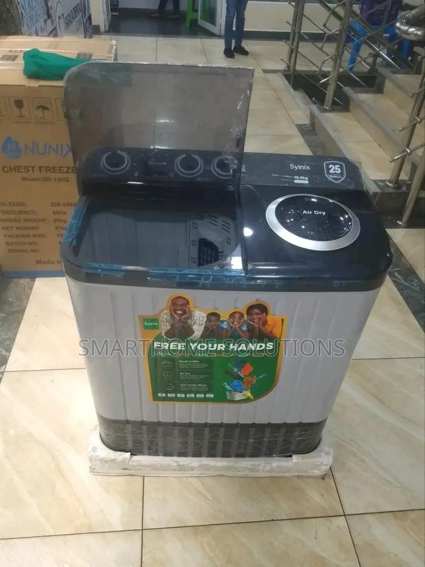 Syinix 10kg Wash Spin Combo –High Performance Laundry Soln