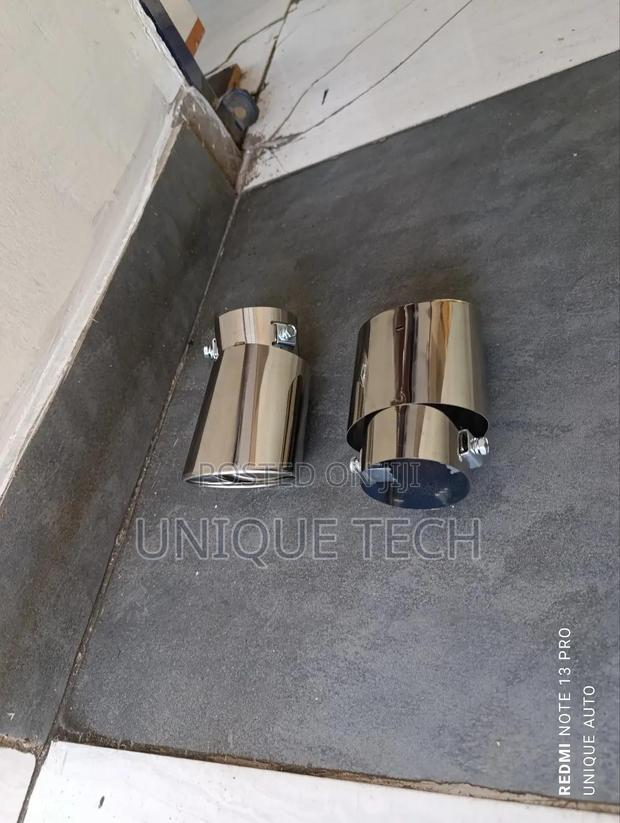 Silver Car Exhaust Tip ,Rust-Resistant Stylish