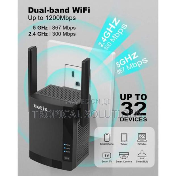 Netis Ac1200 E3 Wifi Range Extender - thumbnail 2