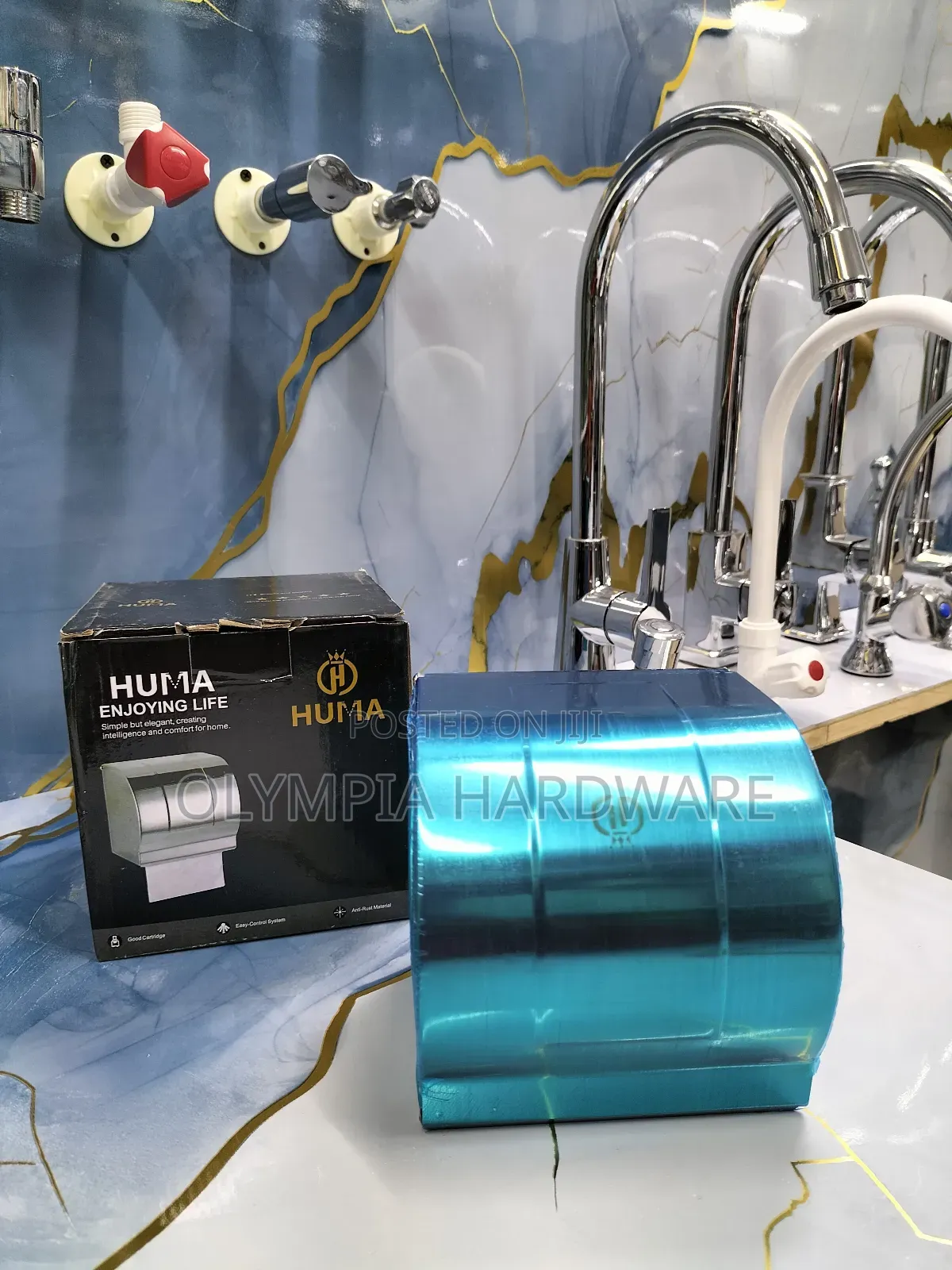 Silver Tissue Holder With a Flap