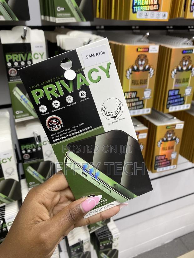 Anbel Samsung Galaxy A10s Privacy Tempered Glass Protector - thumbnail 2