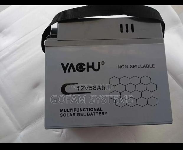 Solar-Gel Battery (Ac-100w) 12v 58 Ah - thumbnail 3
