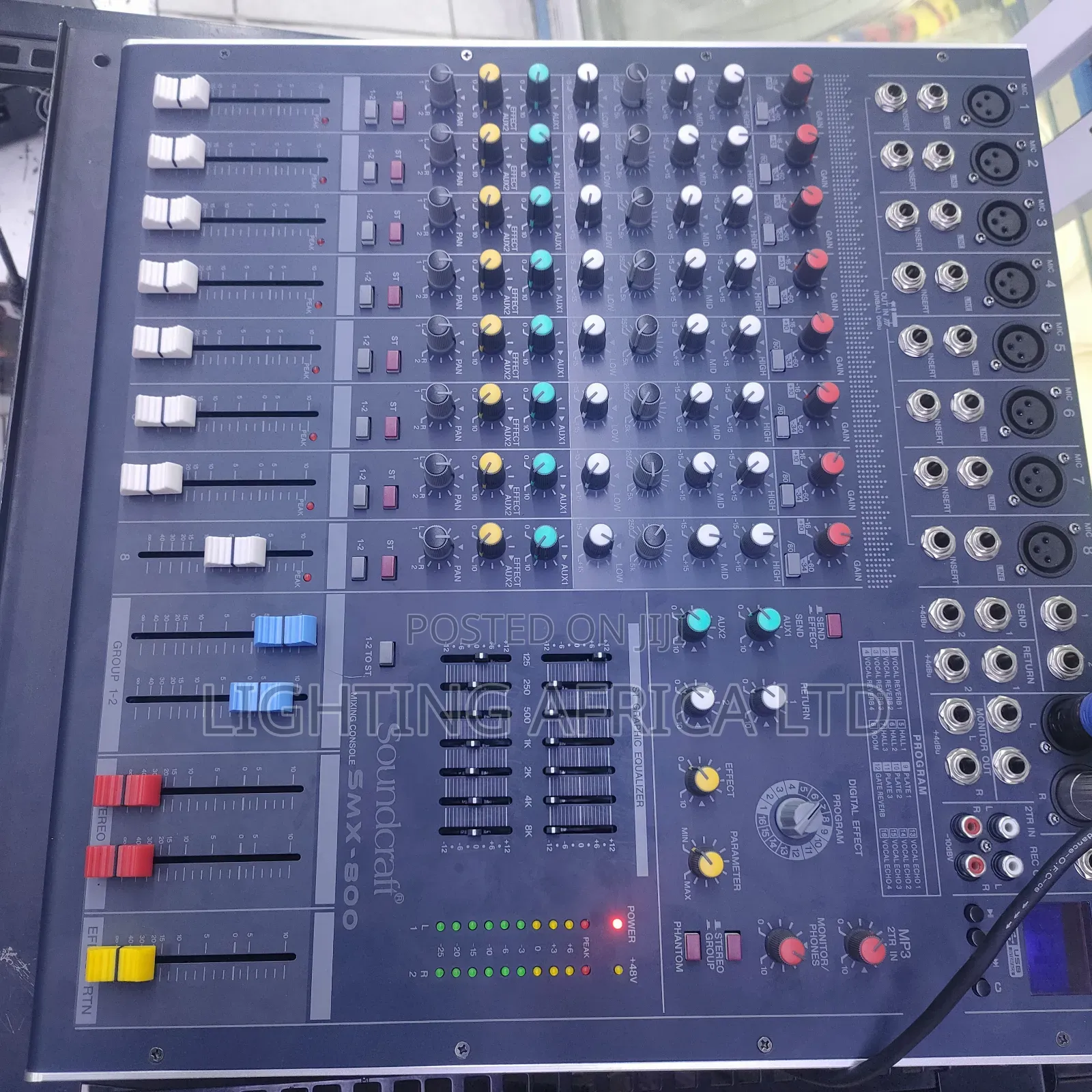 Dynamic 8 Channels Sound Craft Plain Proffesional Mixer Usb/Bt