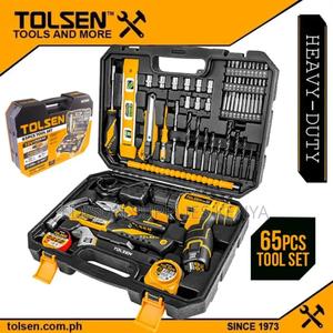 Cordless Drill Tool Sets Tolsen 65pcs Household Tools Set Drills - thumbnail 2