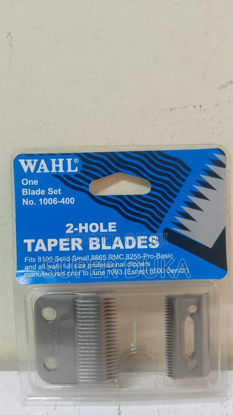 Wahl 2-Hole Taper Blade Set, Specifically Model No. 1006-400
