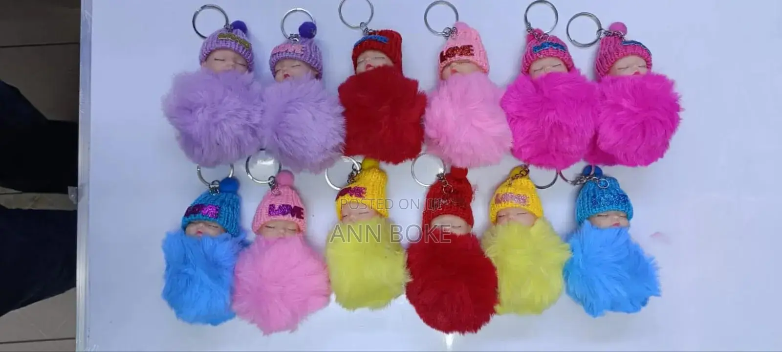 Fluffy Kids Keyholders