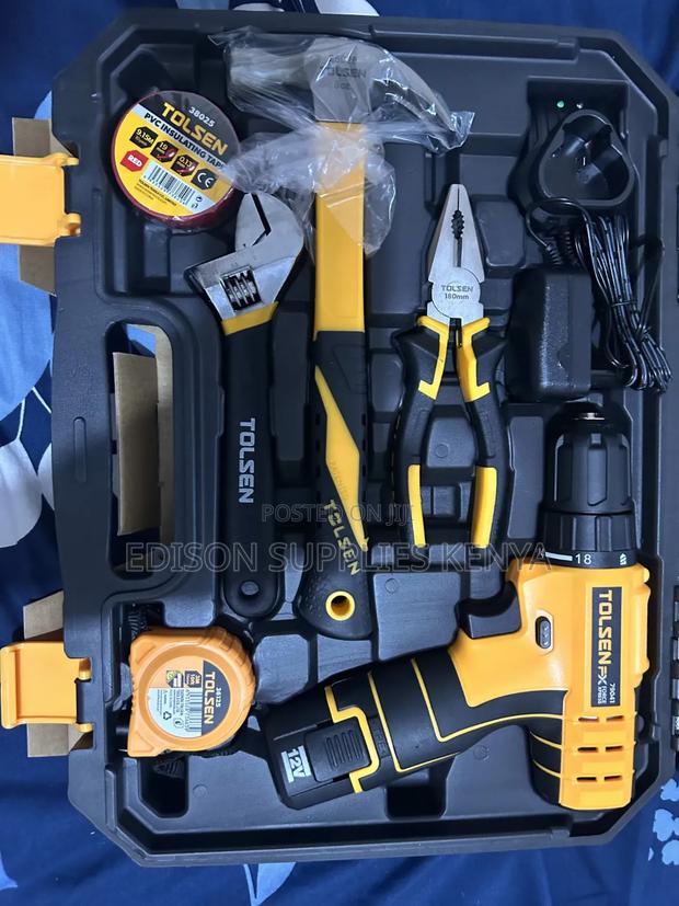 Cordless Drill Tool Sets Tolsen 65pcs Household Tools Set Drills - thumbnail 8