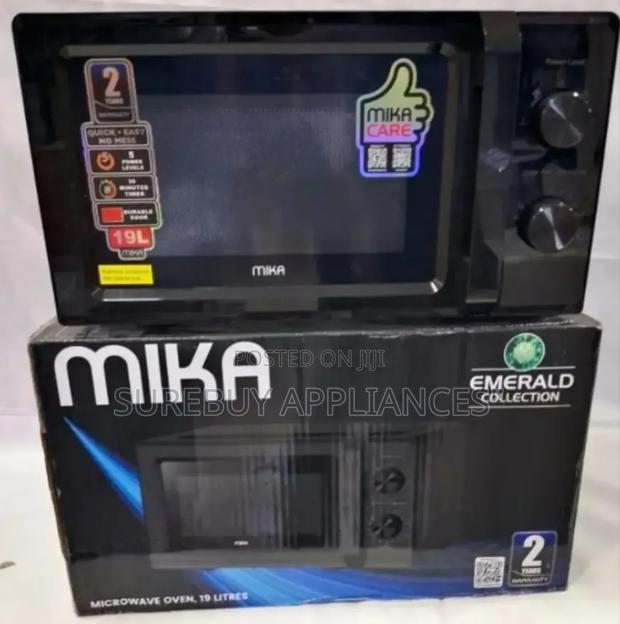 Mika Microwave Oven, 20l, Manual, Solo, Black - Mmwmskh2012b