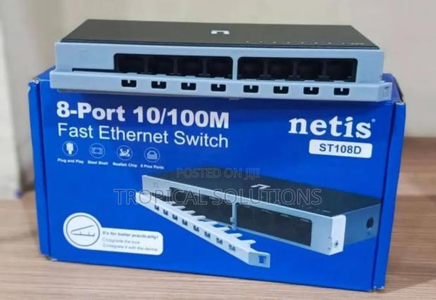 Netis St108d 8 Port Switch Fast Ethernet Switch - thumbnail 2