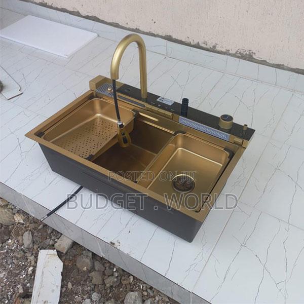 Premium Quality Stainless Steel Kitchen Waterfall Sink - main view