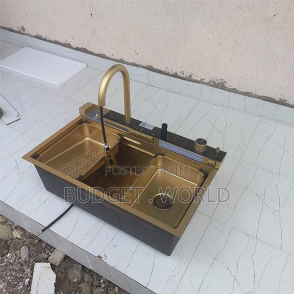 High-Quality Golden Stainless Steel Multifunctional Sink