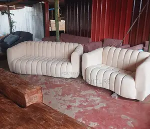Cream 5 Seater Sofa Sets With Back Permanent