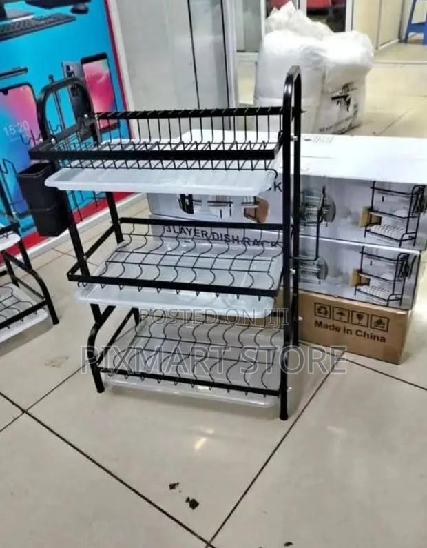 Stylish Executive 3 Tier Dish Drainer-Extra Storage - main view