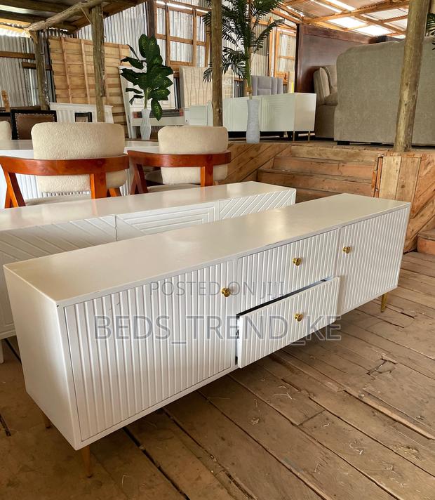 Modern White Tv Stand - main view