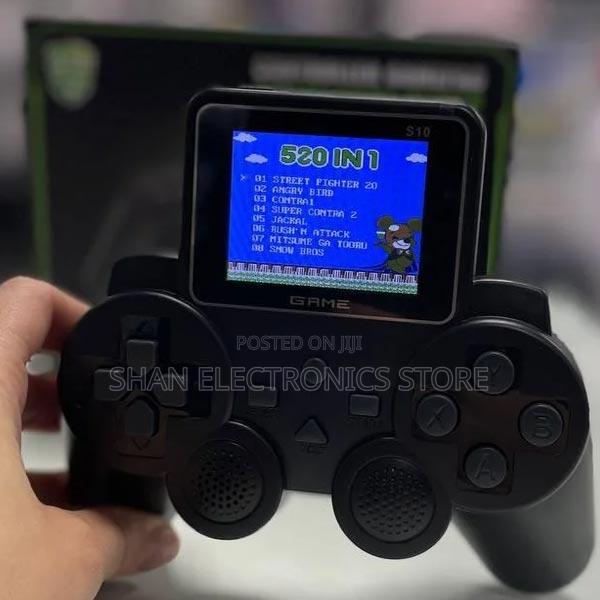 S10 Game Controller: 2.4" Screen, 520 Built-in Games Black - main view