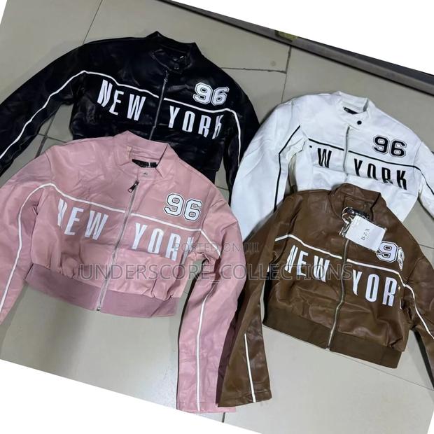 Top Crop Leather Jacket for Ladies - thumbnail 2