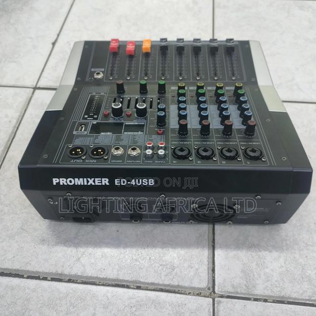 4 Channels Pro Powered Mixer With Usb Bluetooth - thumbnail 2